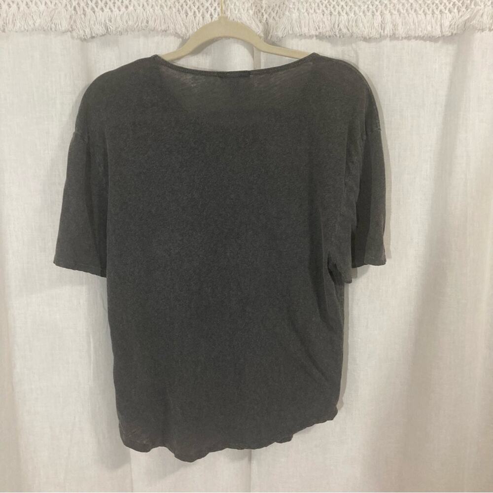 James Perse Dark Gray Basic Minimalist Casual Rou… - image 6